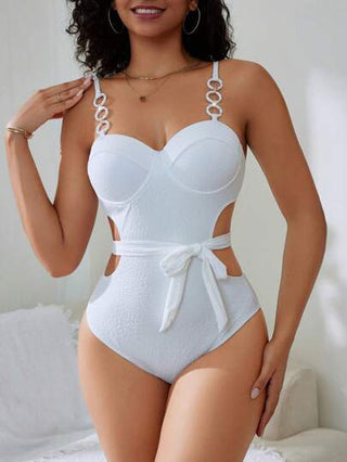 مايوه حريمي قطعة واحدة Swim Vcay قطعة واحدة من البدلة السباحية الأنيقة للنساء من قماش الجاكار الصيفي