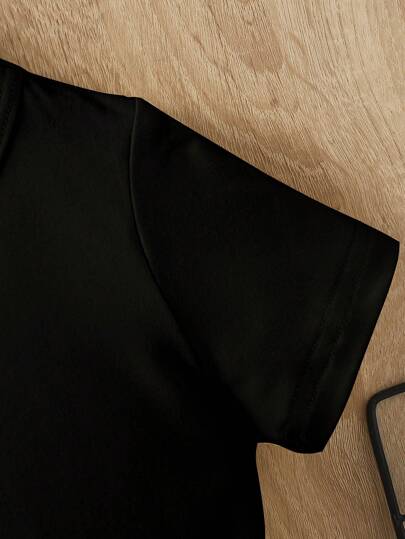 مجموعة أكمام قصيرة مطبوع عليها أرقام مرحة للأولاد الرضع، صيفية