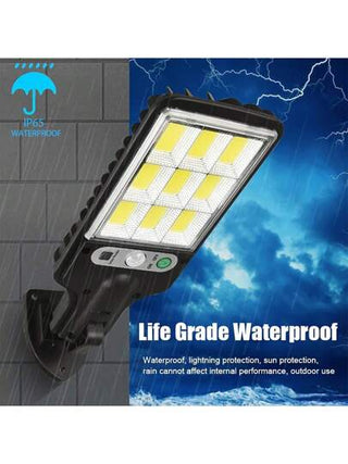 1/2/4/6حزمة مصابيح شوارع شمسية COB 108 للخارج مقاومة للماء IP65 ب- 3 أوضاع إضاءة مع كاشف حركة جهاز إنذار ل- الحديقة الجدار الرواق والممرات، مناسب لديكور عيد الهالوين/ الكريسماس/ عيد الشكر/ ديكور الغرفة/ ديكور المنزل/ ديكور الخارجي/ ديكور الجدران/ ديكور ال