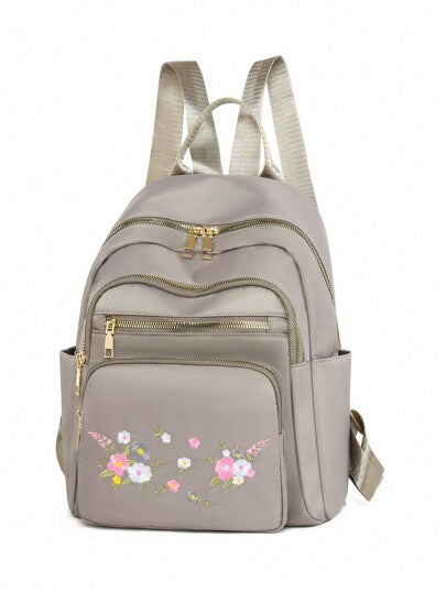 LECEY حقيبة ظهر مطرزة بسيطة وأنيقة، مناسبة لتناسب الحياة اليومية للنساء