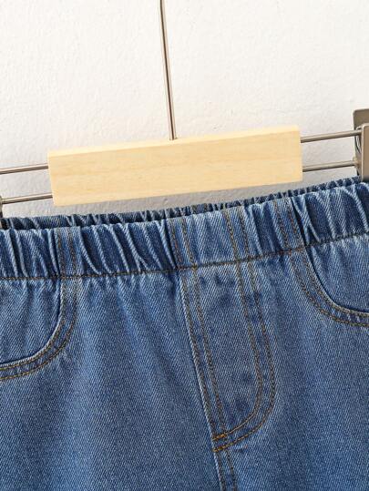 1 حبة بنطال جينز مريح وعملي للأطفال الرضع والصغار، مناسب للشوارع والخارج