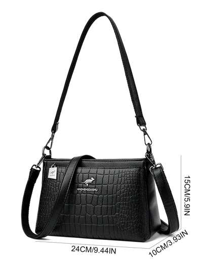 حقيبة كتف جلدية فاخرة ناعمة للنساء موديل 2024، بطراز رائع للنساء، حقيبة عصرية أنيقة للنساء