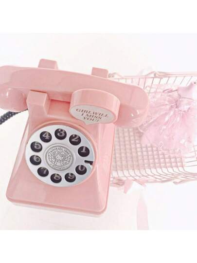 1 قطعة ديكور المنزل/ زينة التخرج، بنك وردي شكل هاتف صندوق نقود، وعاء تخزين، إكسسوارات تصوير الأطفال، هدية عيد ميلاد للأولاد والبنات، لتعزيز الوعي بالادخار