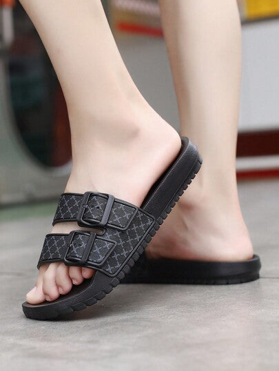 شبشب بوهيمي للرجال بمقاس كبير مضاد للانزلاق و عارض للإستخدام اليومي للطلاب