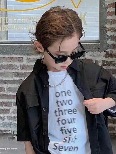 نظارات أطفال 1 قطعة/5 قطع، نظارات شمسية كورية عصرية للبنين والبنات، ظلال للرضع/الأطفال الصغار