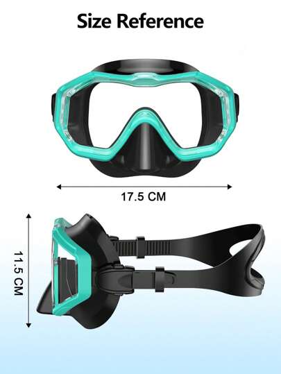 قناع غطس شفاف واسع للكبار بنظارات سباحة عالية الوضوح مناسب للغطس و الغوص و التدريب في رياضات الجوالة