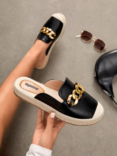 Styleloop أحذية نسائية مسطحة، بتصميم بوهيمي على طراز موسيقى الغرب لحفلات المهرجانات