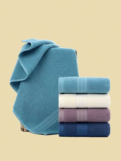 4 قطع مناشف ، صديقة للبشرة ، امتصاصية عالية ، مناشف وجه سريعة الجفاف مناسبة للاستخدام المنزلي