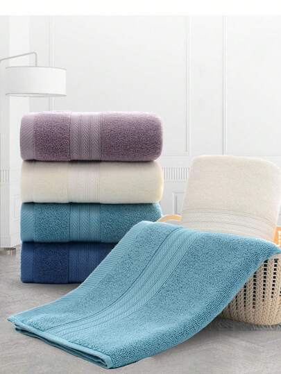 4 قطع مناشف ، صديقة للبشرة ، امتصاصية عالية ، مناشف وجه سريعة الجفاف مناسبة للاستخدام المنزلي