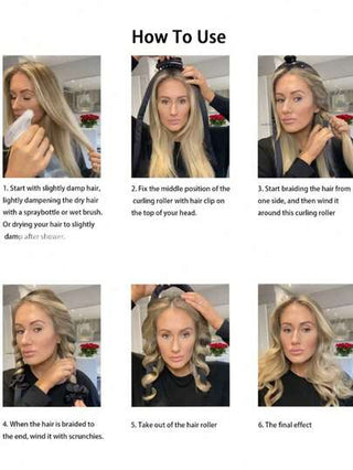 4 قطع مجموعة شريط تجعيد الشعر بدون حرارة، لاعادة تجعيد الشعر بدون حرارة للنوم والارتداء الليلي، أشرطة تجعيد وكليبسات وفيزونات الشعر، أدوات تصفيف الشعر الطويل للنساء (أبيض)، مجعد الشعر بدون حرارة