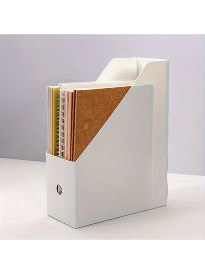 قطعة واحدة من منظم المكتب و رف الملفات البسيط القابل للطي، رف للكتب للعودة إلى المدرسة