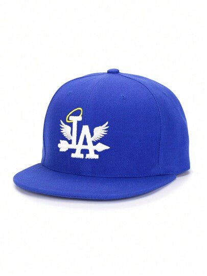 قبعة بيسبول مسطحة محفورة لوجو الفريق "لايه أنجلوس أنجلز" للأطفال، قابلة للتعديل، حماية من أشعة الشمس، للأولاد والبنات، قبعة شمسية عارضة لفصل الربيع والخريف والعطلات الشاطئية