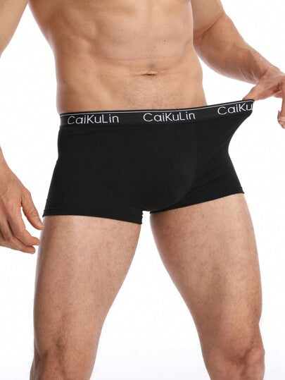 CAIKULIN 4 قطع سراويل داخلية رجالية للرياضة والشباب البالغين، مريحة وناعمة وقابلة للتنفس وماصة للعرق بألوان مختلطة عشوائية
