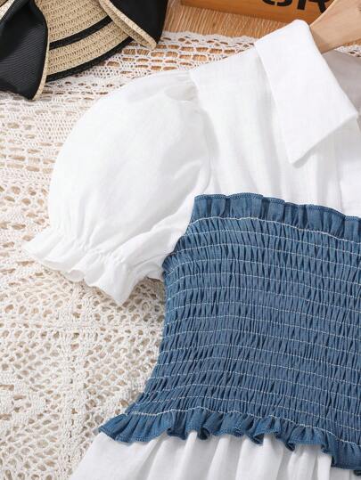 تيشيرتات بناتي قميص بأكمام منتفخة وصدرة وبنطلون لفتاة مراهقة