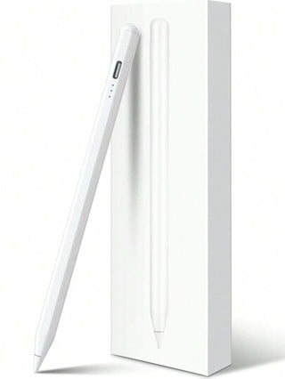 أثاث مكتبي قلم لمس متوافق مع أقلام Apple iPad ، شحن سريع ، مع رفض راحة الكف ، حساسية الميل ، يعمل مع أجهزة iPad Air 3/4/5/6 ، iPad Mini 5/6/7 ، iPad 6/7/8/9/10/11 ، iPad Pro 11" ، iPad Pro 12.9" باللون الأبيض