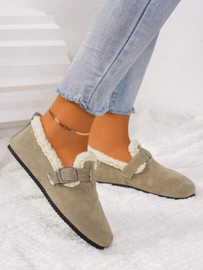 أحذية بوط بغطاء كرة خارجي مسطح جديد، بسيطة متعددة الاستخدامات مريحة كاجوال، أحذية نسائية كاجوال سهلة الارتداد