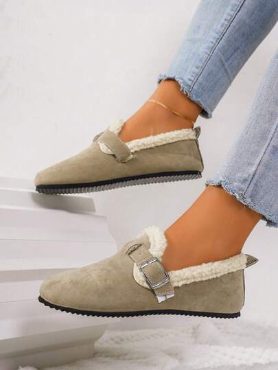 أحذية بوط بغطاء كرة خارجي مسطح جديد، بسيطة متعددة الاستخدامات مريحة كاجوال، أحذية نسائية كاجوال سهلة الارتداد