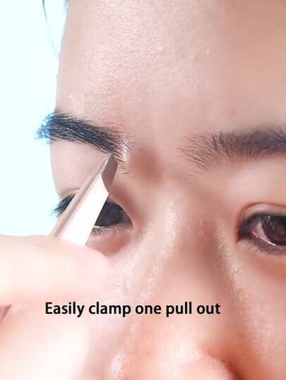 ملقط إزالة الشعر المحترف، ملقط من الفولاذ المقاوم للصدأ 1 قطعة - مناسب بشكل خاص لإزالة الشعر الوجه، الشعر تحت الجلد والخشبات 1 ملقط حواجب من الفولاذ المقاوم للصدأ - ملقط إزالة الشعر المحترف - مثالي لإزالة الشعر الوجه والشعر تحت الجلد