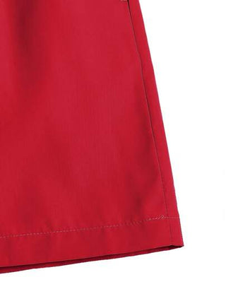 Manfinity KASUA شورتات شاطئ مع رباط خصر لون أحادي للرجال