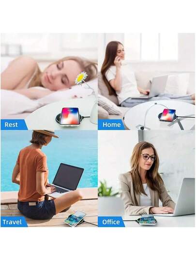 شاحن لاسلكي 15 وات متوافق مع آيفون 16 ، 15 ، 14 ، 13 ، 12 برو ، XS ماكس ، مني ، X ، XR جهاز شحن لاسلكي سريع ، متوافق مع سامسونج ، مناسب للمكتب والسكن والمنزل