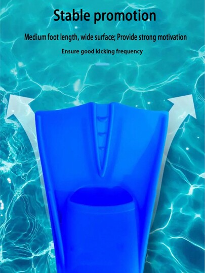 زعانف الغوص ، تجهيزات السباحة والرقبة الخاصة بالتدريب للكبار قصيرة من السيليكون لتجربة السباحة السارة