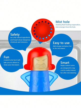 منظف بخار الفرن ، منظف الميكروويف ، منظف بخاري ، ينظف بسهولة الميكروويف والفرن والثلاجة ، باستخدام الخل والماء لتطهير المطبخ ، معدات التنظيف بالبخار تنظف بسهولة الأوساخ في دقائق ، إكسسوارات ومستلزمات المطبخ المنزلي ، أدوات الطبخ في عيد الميلاد