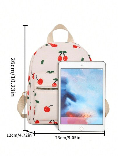 حقيبة ظهر صغيرة للنساء عصرية متعددة الاستخدامات بتصميم بسيط وهادئ