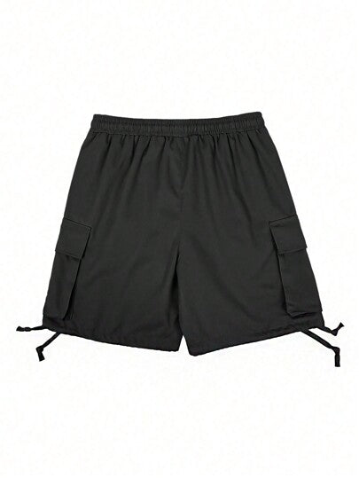 Manfinity Homme شورت كارجو غير رسمي للعمل بجيوب مغايرة للرجال