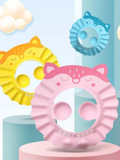 غطاء واقي الأذن لغسل شعر الأطفال في الحمام قطعة واحدة، أداة حمام بسيطة ومريحة (مصنوعة من مادة إيفا وليس مادة السيليكون، الحجم 11.41 ل * 11.41 ل)