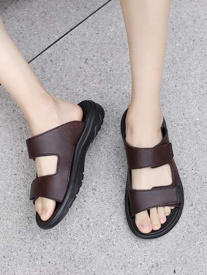 نعال رجالي فاخرة حديثة بطبعات زهرية، مانعة للانزلاق، مناسبة للطلاب، الشاطئ والإجازات