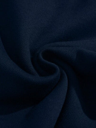 1 قطعة سترة هودي صوفية ذات لون أحادي للأولاد الصغار