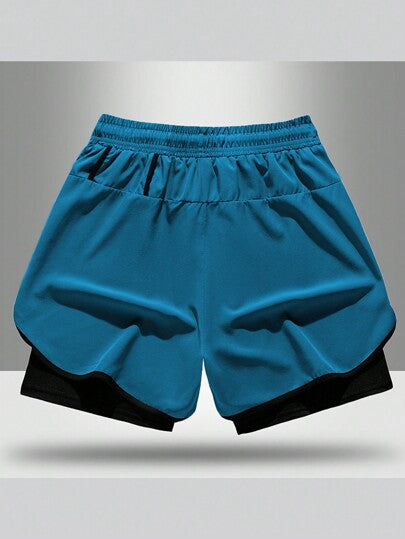 3 أزواج من شورتات الرجال التنفسية السريعة الجفاف للرياضة ، بنطلون رياضي صيفي للجري