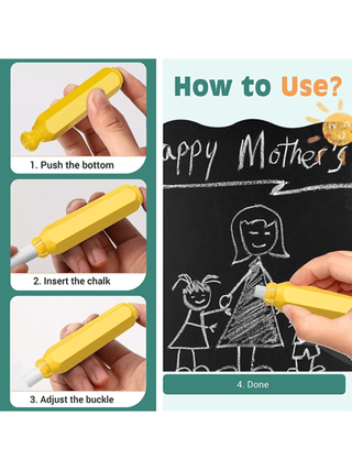 أدوات مكتبية ومدرسية حامل الطباشير الدافع 1 قطعة للمدرسين، مشبك الطباشير للسبورة السوداء حامل الطباشير للرسم على السبورة الرسمية، حامل ممحاة السبورة السوداء، حامل الطباشير بصندوق تخزين بلاستيكي مغناطيسي للأطفال