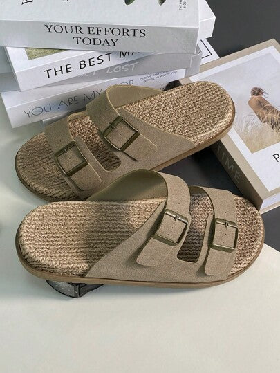 DISARCON صنادل رجالية عصرية متعددة الوظائف للرجال في فصل الصيف ، حجم كبير رجالي مريحة مزودة بإبزيم مزدوج قابل للتعديل ، كاجوال للخارج مانعة لالانزلاق وتنفس مناسبة للشاطئ