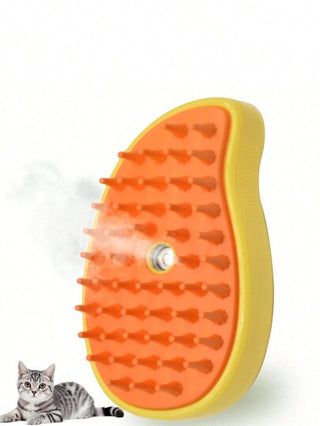 1 فرشاة حيوانات أليفة متعددة الوظائف باللون الأصفر/الأخضر، فرشاة تدليك ذاتية التنظيف للحيوانات الأليفة، فرشاة بخار سيليكون للحيوانات الأليفة. تستخدم لإزالة الشعر المتشابك والفضفاض، برش بلمسة واحدة، مضاد لتطاير الشعر، تدليك حمام للقطط فرشاة بخار كلاب...