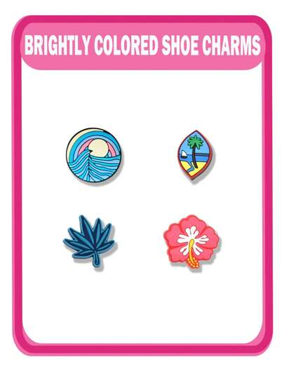 18/20 قطعة من مجموعة الصيف من الجوالات للابتكار على الكلوج والصنادل ، ملحقات زينة الأحذية عالية الجودة ، تشارم شعبي ، هدية رائعة للمراهقين والرجال والنساء والبالغين