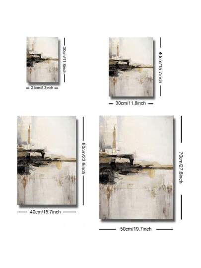 مجموعة من 3 ملصقات لوحات فنية بديلة بألوان أسود وبيج رجعية إسكندنافية حديثة بسيطة، يمكن عرضها في المكتب، الغرفة الدراسية، الشقة، غرفة المعيشة، غرفة النوم وديكور المنزل، بدون إطار