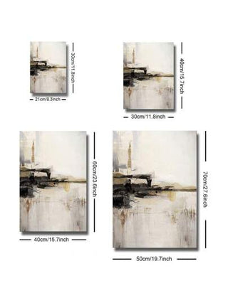 مجموعة من 3 ملصقات لوحات فنية بديلة بألوان أسود وبيج رجعية إسكندنافية حديثة بسيطة، يمكن عرضها في المكتب، الغرفة الدراسية، الشقة، غرفة المعيشة، غرفة النوم وديكور المنزل، بدون إطار