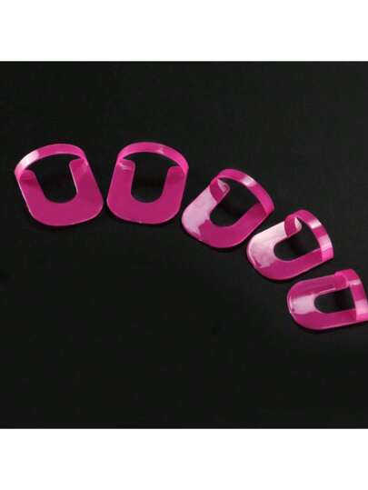 طقم حماية الأظافر 26 قطعة - واقيات منحنية لحماية من التلطخ عند الطلاء - 10 أحجام مناسبة ومريحة لمناكير سهل - أساسي لعشاق تصميم الأظافر، حقيبة، منظم، تخزين