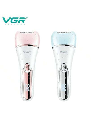 VGR VGR IPX7 للماء 6 في 1 مجموعة تجميل للسيدات مقص اللحية الكهربائي، مزيل الشعر، إزالة جلد القدمين المتيبس، V-733-وردي-بدون صندوق