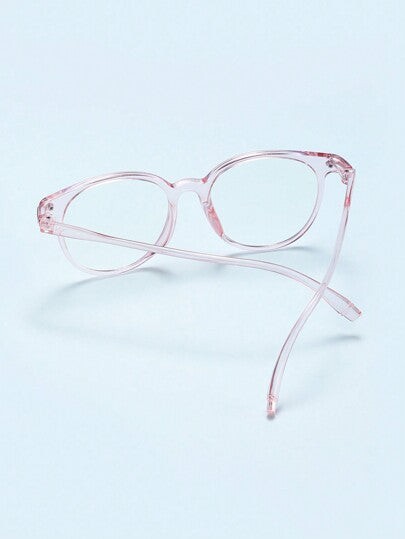 1 قطعة إطارات نظارات أكريليك دائرية بأسلوب كمبوس للقراءة اليومية للأولاد والبنات 12-16 سنة