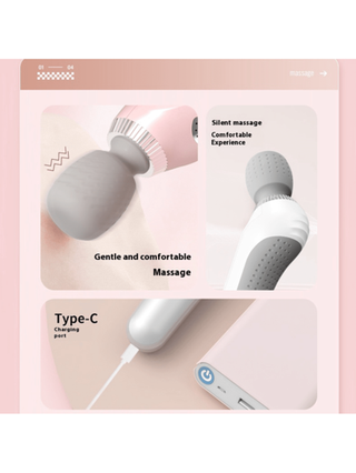 مدلك كهربائي محمول، مدلك العضلات، لعمق الأنسجة، للرجال والنساء، جهاز مساج بالاهتزازات العالية التردد لاسترخاء العضلات، يعمل ببطارية ليثيوم قابلة للشحن، بحجم مناسب للسفر، فائق الراحة