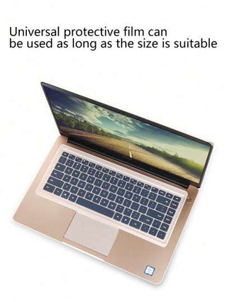 أثاث مكتبي فيلم واقي لوحة المفاتيح للكمبيوتر المحمول قطعة واحدة، فيلم سيليكون شفاف مسطح مضاد للغبار وماء