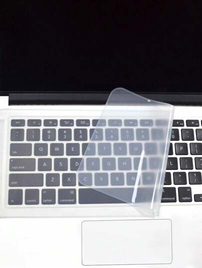 أثاث مكتبي فيلم واقي لوحة المفاتيح للكمبيوتر المحمول قطعة واحدة، فيلم سيليكون شفاف مسطح مضاد للغبار وماء