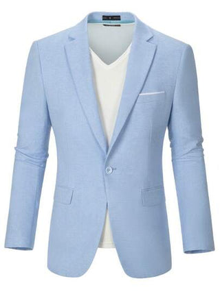 بدلة رجالية من Furuyal خفيفة الوزن، جاكيت ذات لون أزرق غامق، قصة نحيفة، تناسب الحفلات والأعمال والأعراس، مقاسات من XS إلى 3XL