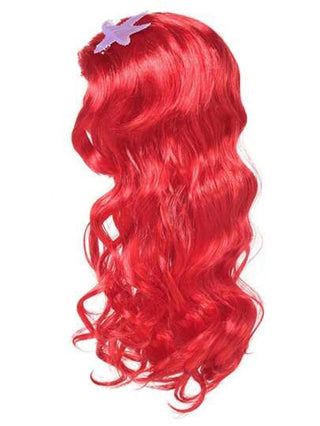 5قطع عبارة عن طقم اكسسوارات أميرة (بروك، تاج، قفازات، عقد) بشعر طويل مجعد أحمر، مثالي لأعياد الميلاد والاحتفالات، اكسسوارات زي الأميرة المثالي كهدية للفتيات