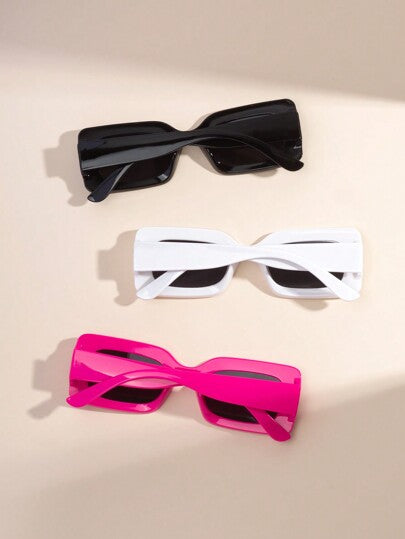 3 قطع نظارات موضة مربعة للأطفال