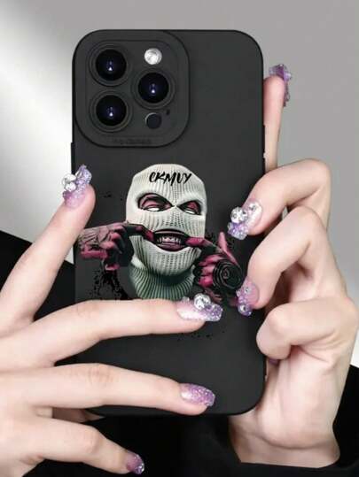 غطاء هاتف تصميم طفل لآيفون 15 برو ماكس ،11/12/13/14 بلس،XR/7/8 بلس ،غطاء واق قطعة واحدة