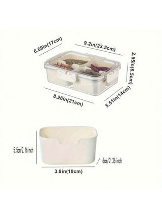 طبق تقديم مقسم ذو مقبض، 4/8 حجرات لعرض الفاكهة والسلطة والحلوى والمكسرات والبسكويت والوجبات الخفيفة، استخدامات متنوعة للحفلات والأعراس والديكور المنزلي والأنشطة الخارجية والتخييم