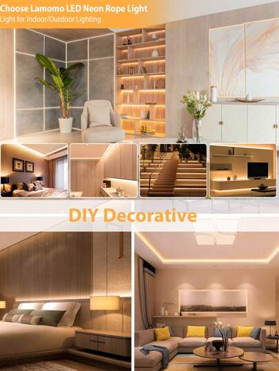 طقم شريط إضاءة أبيض دافئ LED، طقم شريط LED، حزمة شريط إضاءة LED، أضواء LED لإضاءة خلفية التلفاز، المرآة، الديكور الداخلي، الإضاءة، الديكور الخارجي، الخزانة، جو دافئ